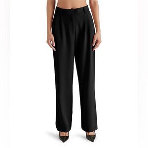 Steve Madden Payton Classic Black Women's Trousers size large EUC